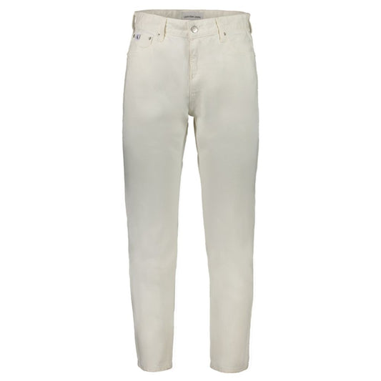 Calvin Klein Herrenjeans aus weißer Baumwolle