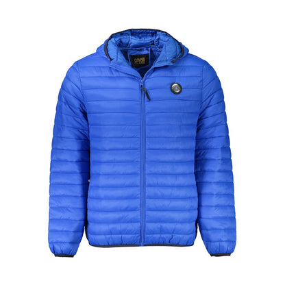 Cavalli Class Blaue Polyamid-Herrenjacke