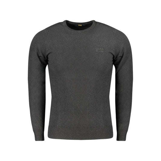 Cavalli Class Schwarzer Viskose-Herrenpullover