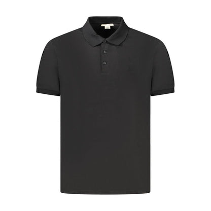 Calvin Klein Herren Poloshirt aus schwarzer Baumwolle