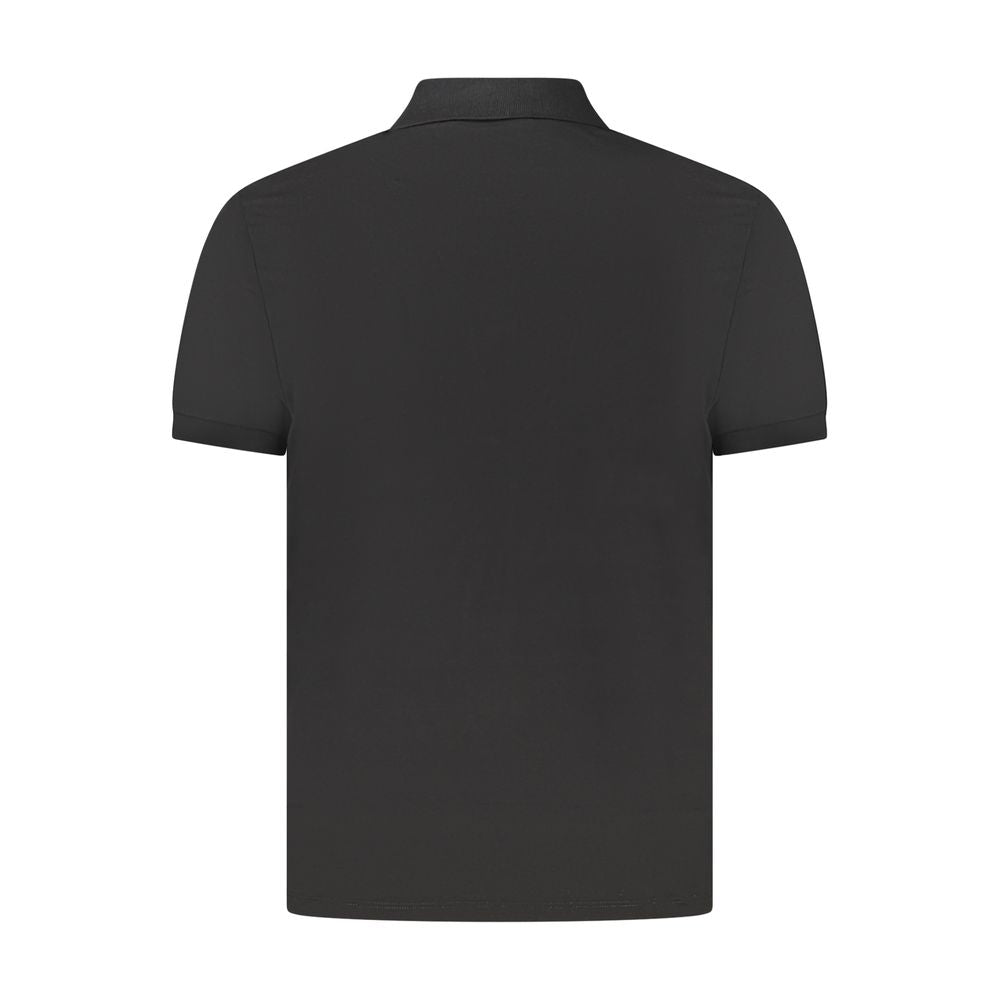 Calvin Klein Herren Poloshirt aus schwarzer Baumwolle
