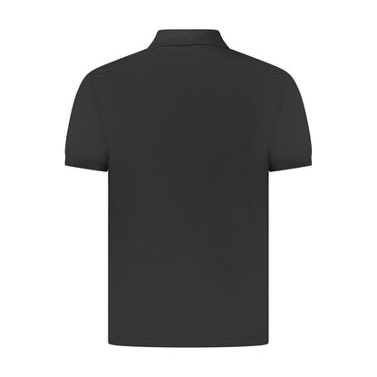 Calvin Klein Herren Poloshirt aus schwarzer Baumwolle
