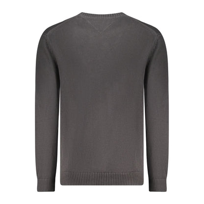 Tommy Hilfiger – Schwarzer Baumwollpullover für Herren