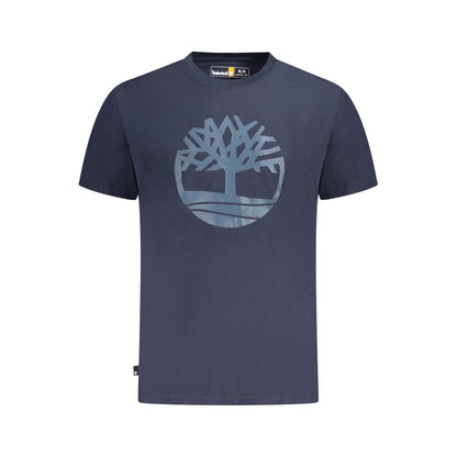Blaues Baumwoll-T-Shirt von Timberland