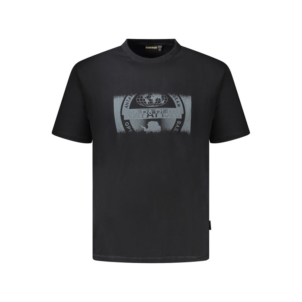 Napapijri Black Cotton Men T-Shirt