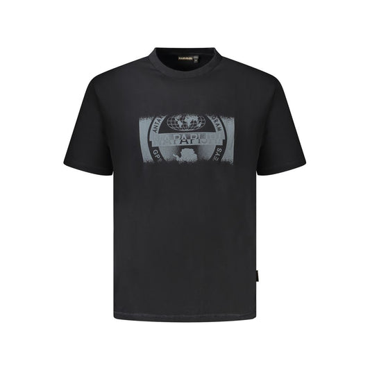 Napapijri Black Cotton Men T-Shirt