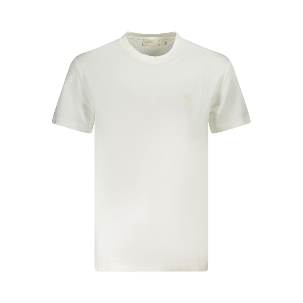 Calvin Klein – Weißes Baumwoll-T-Shirt für Herren