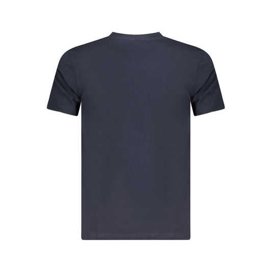 Cavalli Class Herren-T-Shirt aus blauer Baumwolle
