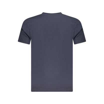 Cavalli Class Herren-T-Shirt aus blauer Baumwolle
