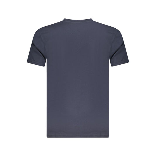 Cavalli Class Herren-T-Shirt aus blauer Baumwolle