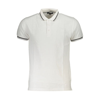 Cavalli Class Poloshirt aus weißer Baumwolle für Herren