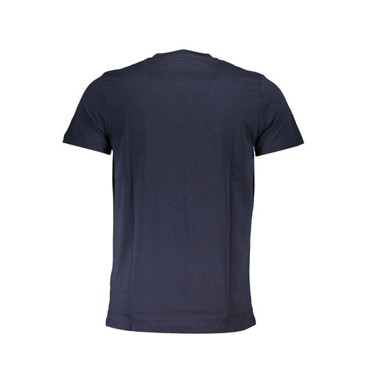Cavalli Class Herren-T-Shirt aus blauer Baumwolle