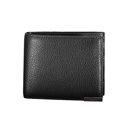 Calvin Klein Herren-Geldbörse aus schwarzem Leder