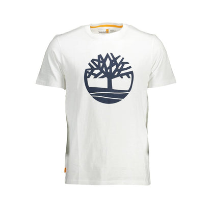 Timberland – Weißes Baumwoll-T-Shirt für Herren