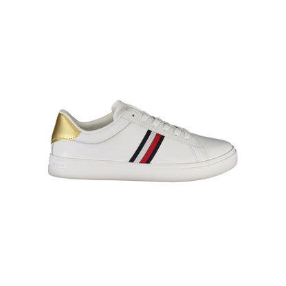 Tommy Hilfiger – Weiße Leder-Sneaker für Damen
