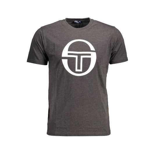 Sergio Tacchini Braunes Baumwoll-T-Shirt für Herren