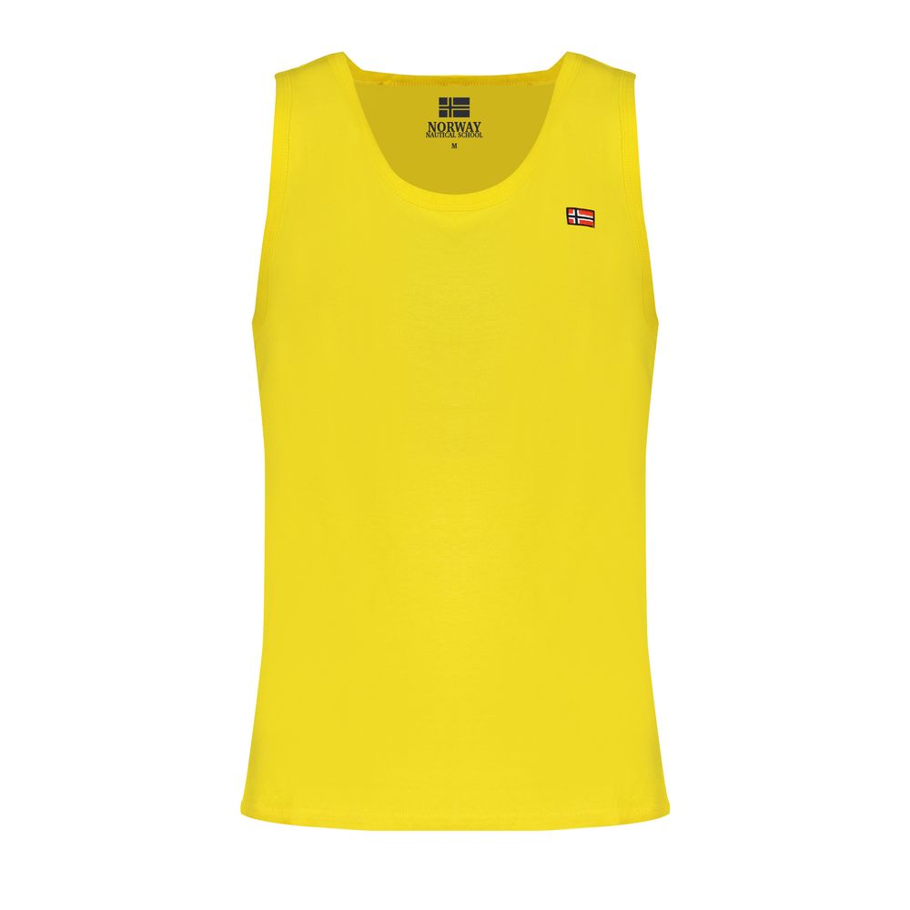 Norway 1963 Yellow Cotton Men Tank Top