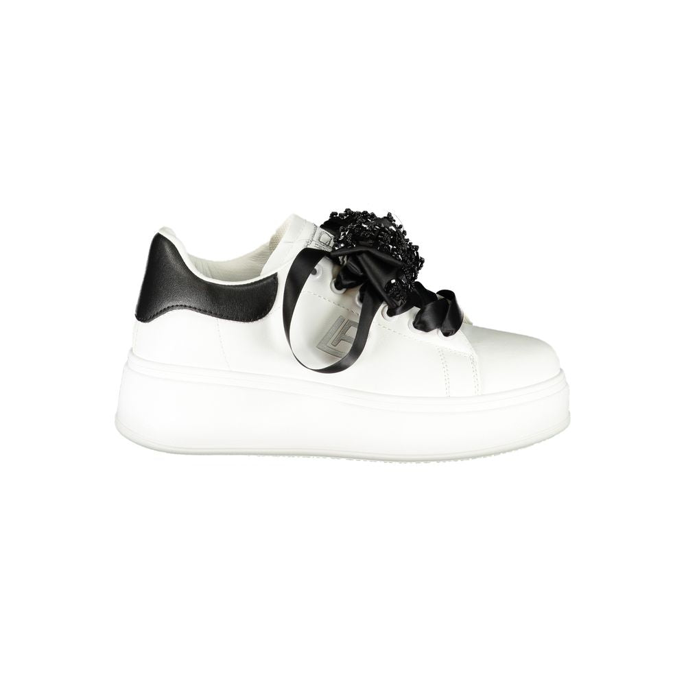 Laura Biagiotti Weißer Polyester Damen Sneaker