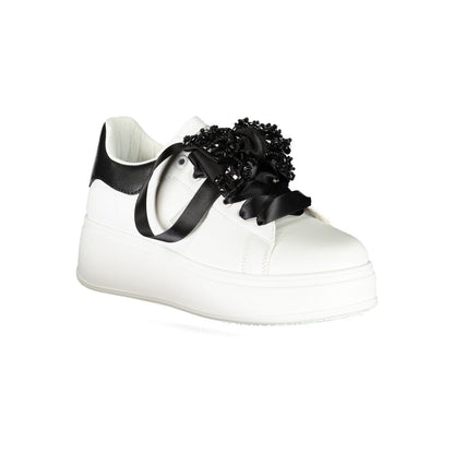 Laura Biagiotti Weißer Polyester Damen Sneaker