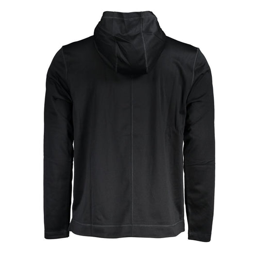 Calvin Klein – Schwarzer Polyester-Kapuzenpullover für Herren
