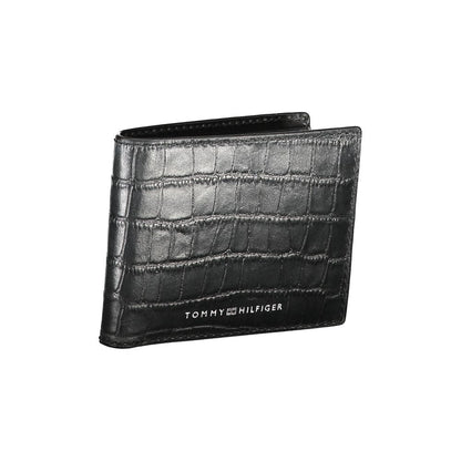 Tommy Hilfiger – Schwarze Lederbrieftasche