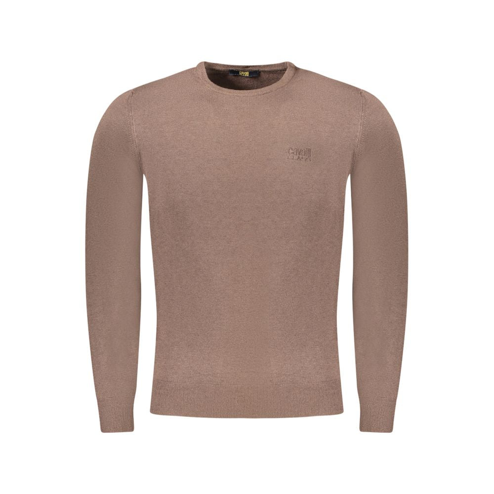 Cavalli Class Brauner Viskose-Herrenpullover
