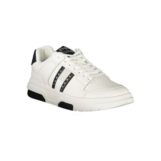 Tommy Hilfiger – Weiße Polyethylen-Sneaker für Herren
