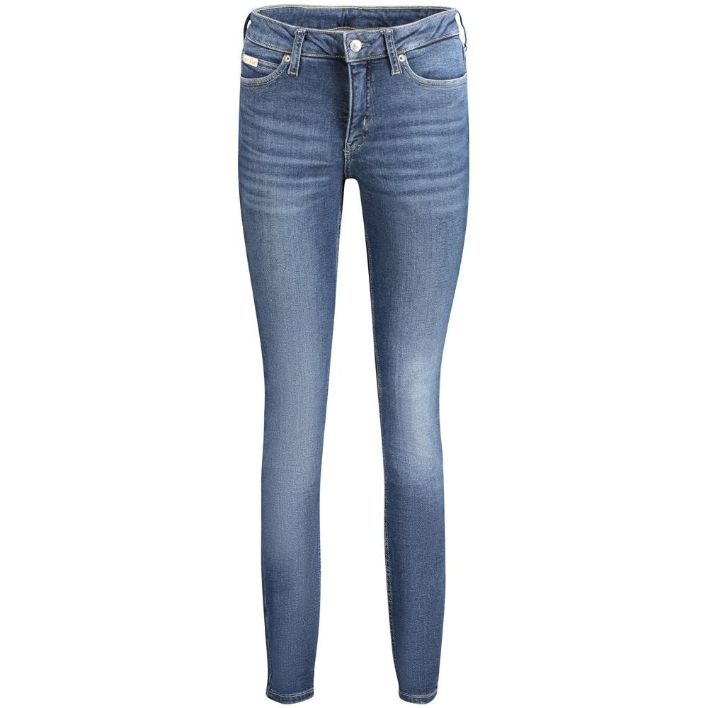 Calvin Klein Blaue Baumwolljeans für Damen