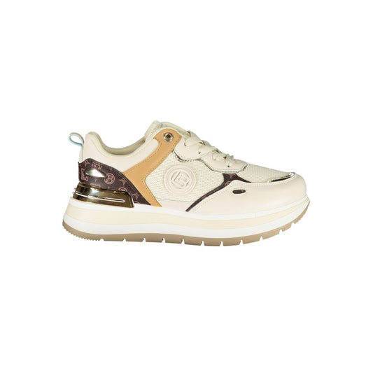 Laura Biagiotti Beige Polyester Damen Sneaker