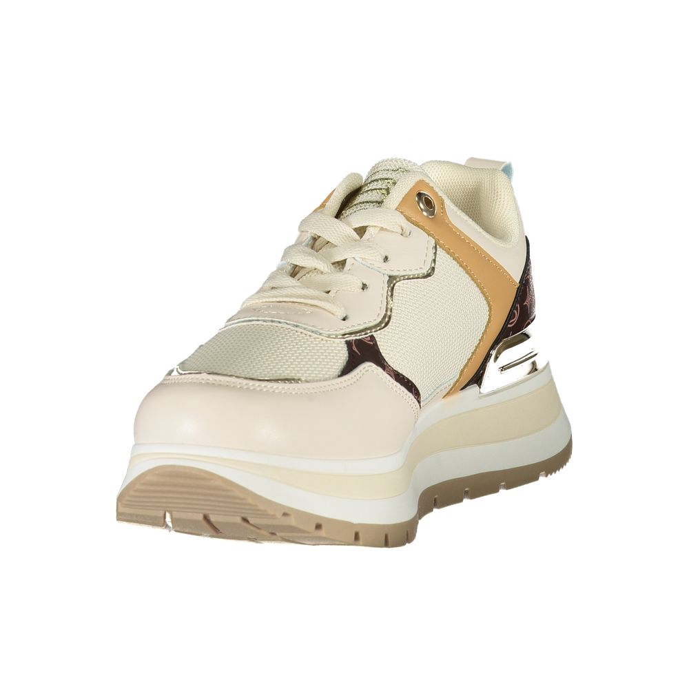 Laura Biagiotti Beige Polyester Damen Sneaker
