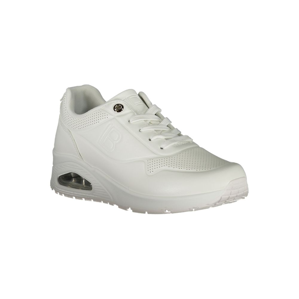Laura Biagiotti Weißer Polyester Damen Sneaker