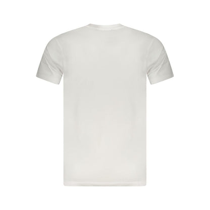 Cavalli Class Weißes Herren-T-Shirt aus Baumwolle