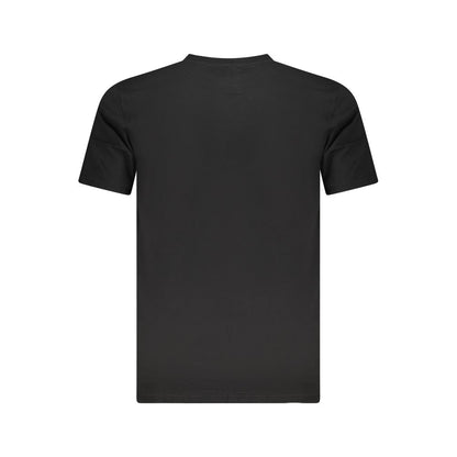 Cavalli Class Schwarzes Herren-T-Shirt aus Baumwolle