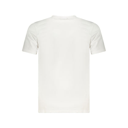 Cavalli Class Weißes Herren-T-Shirt aus Baumwolle