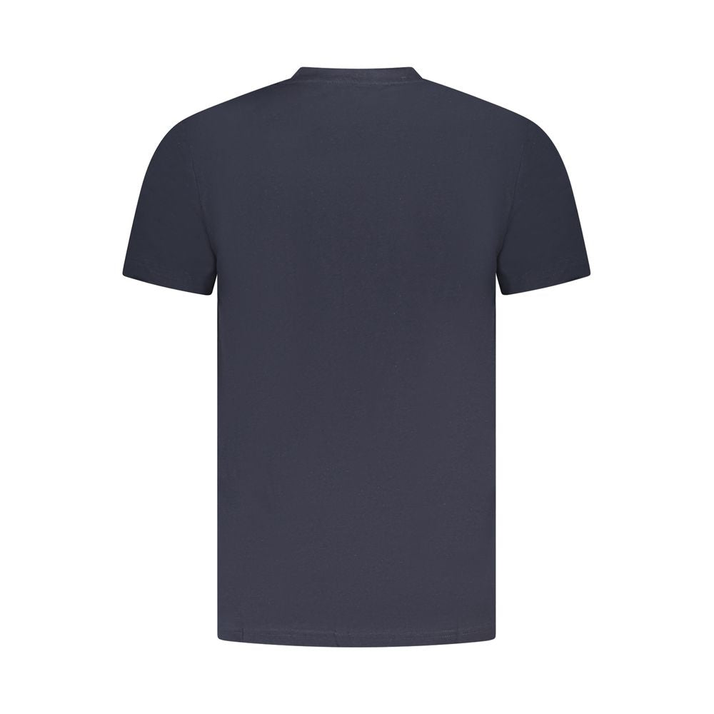 Cavalli Class Herren-T-Shirt aus blauer Baumwolle