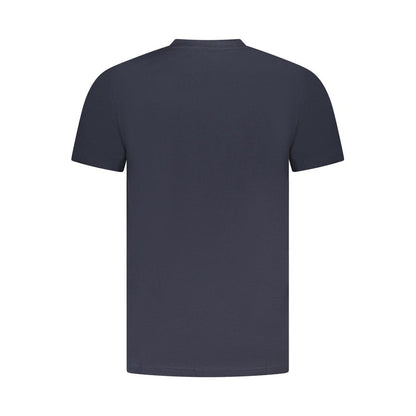 Cavalli Class Herren-T-Shirt aus blauer Baumwolle