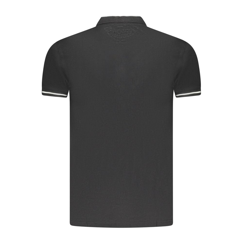 Cavalli Class Poloshirt aus schwarzer Baumwolle für Herren