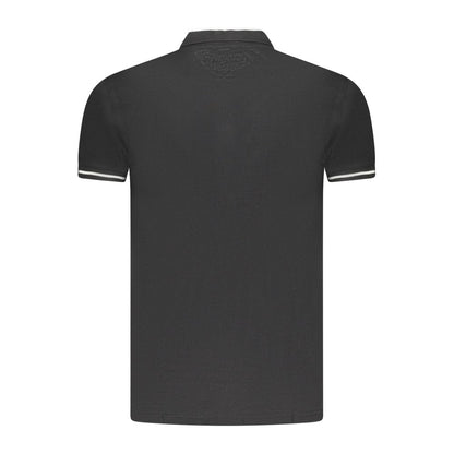 Cavalli Class Poloshirt aus schwarzer Baumwolle für Herren