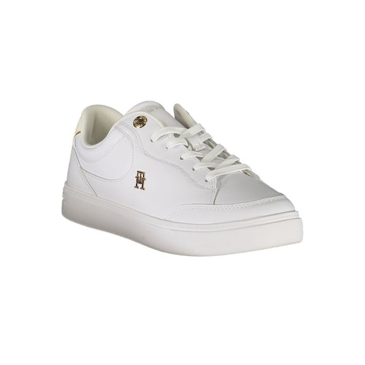 Tommy Hilfiger – Weiße Leder-Sneaker für Damen