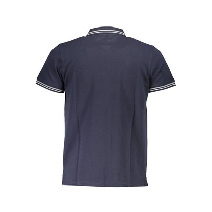 Cavalli Class Herren-Poloshirt aus blauer Baumwolle