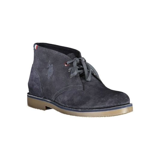 US POLO ASSN. Herren-Stiefeletten aus blauem Leder