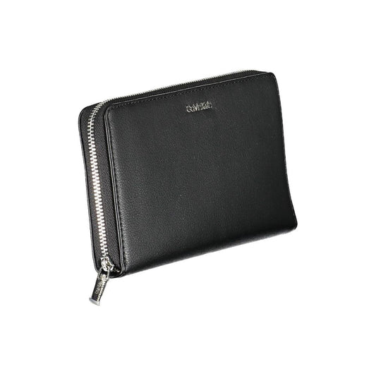 Calvin Klein – Schwarze Polyethylen-Geldbörse für Damen