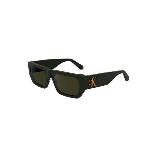Calvin Klein „Grüne Acetat-Sonnenbrille für Herren“