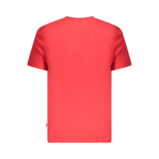 Fila Rotes Baumwoll-T-Shirt für Herren