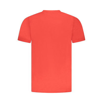 Cavalli Class Rotes Herren-T-Shirt aus Baumwolle