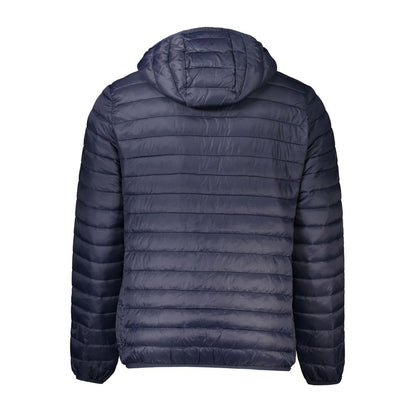 Cavalli Class Blaue Polyamid-Herrenjacke