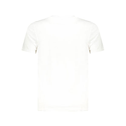 Cavalli Class Weißes Herren-T-Shirt aus Baumwolle