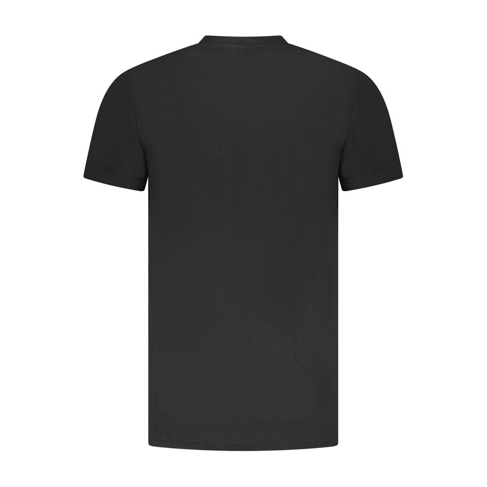 Cavalli Class Schwarzes Herren-T-Shirt aus Baumwolle