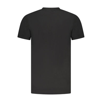 Cavalli Class Schwarzes Herren-T-Shirt aus Baumwolle