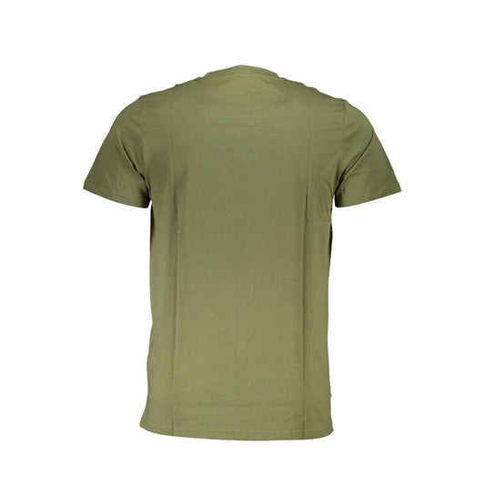 Cavalli Class Grünes Herren-T-Shirt aus Baumwolle